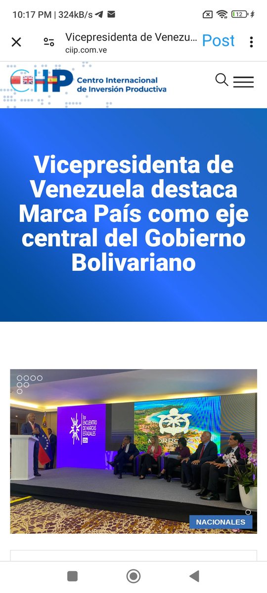 Vicepresidenta de Venezuela, Delcy Rodríguez, <a href="/delcyrodriguezv/">Delcy Rodríguez</a>, destaca Marca País como eje central del Gobierno Bolivariano
Durante el 1er Encuentro Marca Estadales 2024, llevado a cabo este jueves #4abr, en Caracas, la Vicepresidenta Ejecutiva Delcy Rodríguez resaltó el impulso