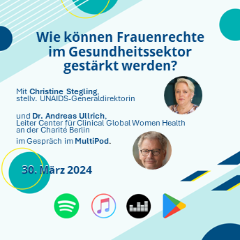 Heute ist #Weltgesundheitstag. Leider haben vielerorts Frauen noch immer keinen Zugang zu ausreichender Gesundheitsversorgung. Was sich ändern muss, erklären @SteglingC, @UNAIDS & Andreas Ullrich, @ChariteBerlin im Gespräch mit @Schmidtter__ #MultiPod tinyurl.com/5e8usz8b