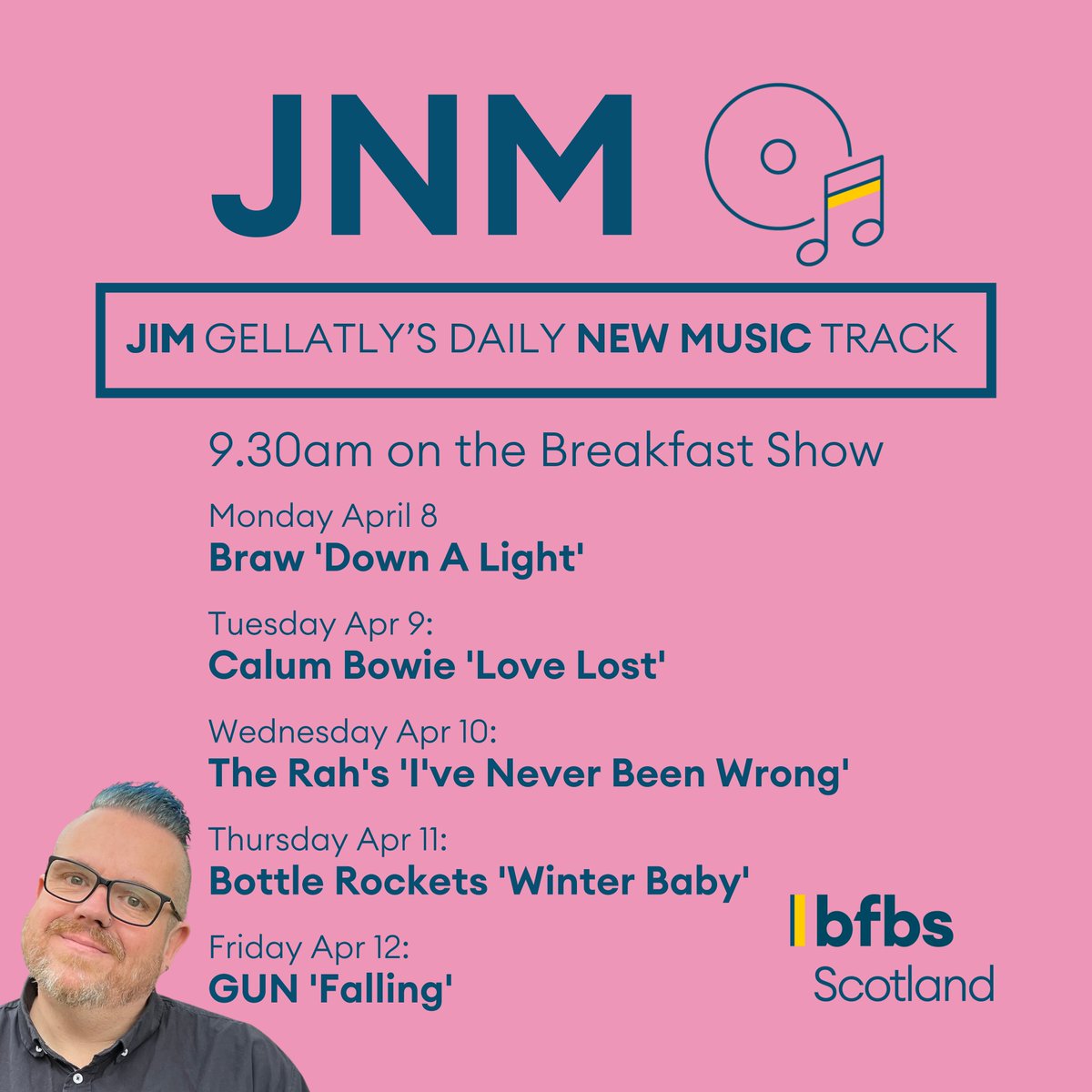 Jim's got more new music from Scotland to share with you on the Breakfast Show! 🏴󠁧󠁢󠁳󠁣󠁴󠁿 📻 bfbs.com/scotland