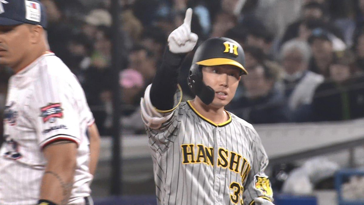 糸原健斗選手今シーズン初ヒット！ #hanshin