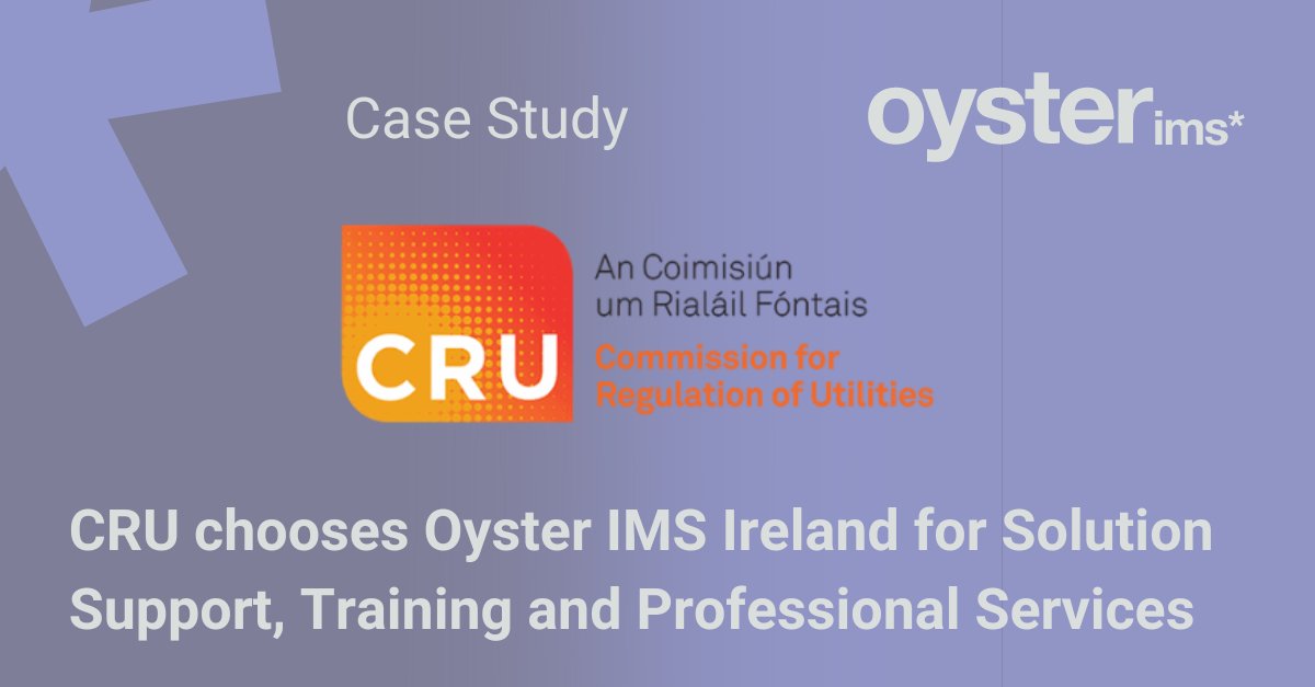 IN 2023 @UtilityregCRU selected Oyster IMS Ireland for licensing, support, implementation, upgrades and training associated with document & records management and #datadiscovery solutions on a multi-year contract. Here is their case study: oyster-ims.com/news/case-stud… #EDRM
