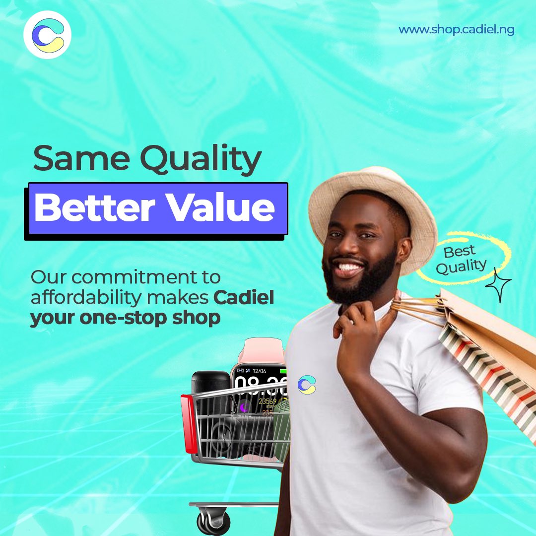 ONIOCHALASIA is the act of buying or shopping as a method of stress relief or relaxation.
Shop.cadiel.ng is here to make the process very easy, swift and hassle free. We sell the very best quality at affordable prices, so you can trust us to give you your money's worth.