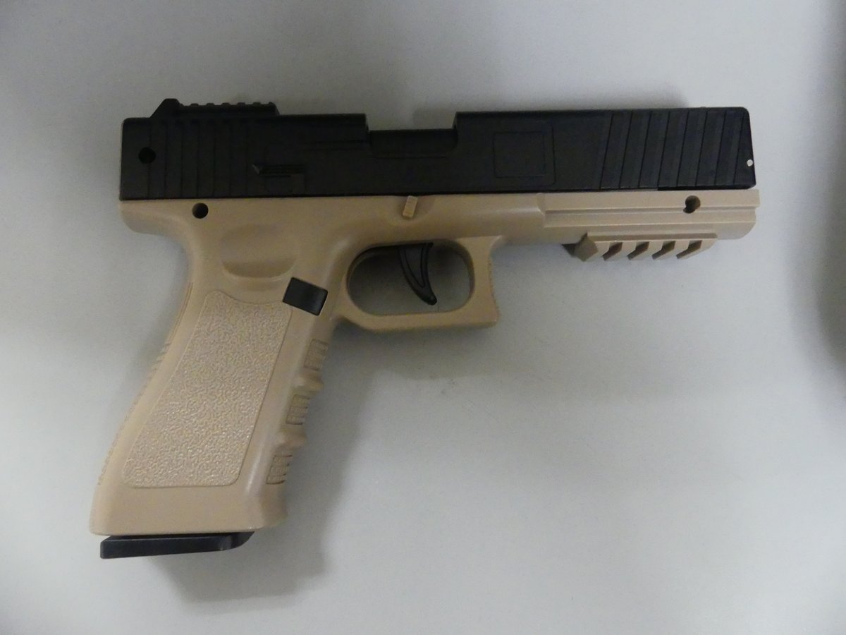 4/4 4PM TPD Offs on patrol at #MBTA Ruggles came upon 2 female victims who were just assaulted by means of a firearm. Based on a description & coordinated efforts w/BPD a 13y/o male was observed a distance away & positively ID'd. Weapon/replica firearm recovered. Juve arrested.