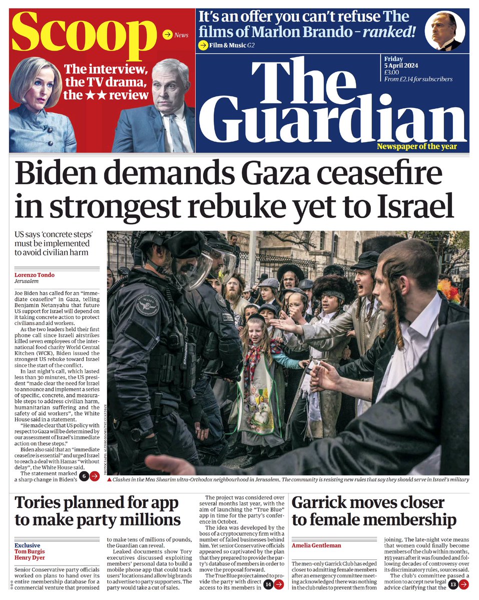 “I will never enter the army. Studying the Torah is everything, especially in these days of conflict, is a way to fight the war” said Yehuda. Our dispatch from Mea Shearim, ultra-Orthodox neighbourhood in Jerusalem With @lorenzo_tondo & @Quique_K front page of today’s @guardian