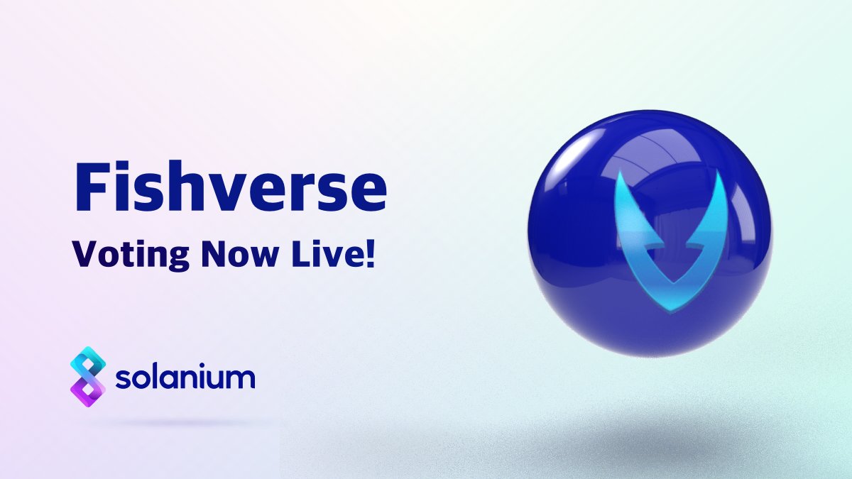 📣 Voting for @TheFishverse is live! ➡️ Cast your vote: solanium.io/project/fishve… *Voting will increase your Solanium Points as well!