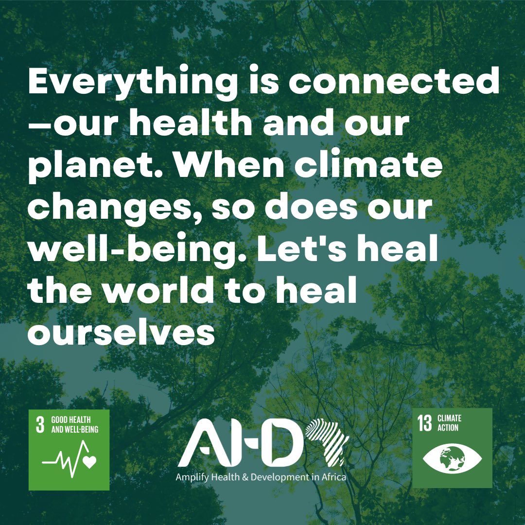Everything is connected.

We must protect the environment, the animals and the planet at large to keep ourselves safe.

#OneHealth #ClimateAction #ClimateChangeAndHealth 
#Solidarity #TheFutureWeWant