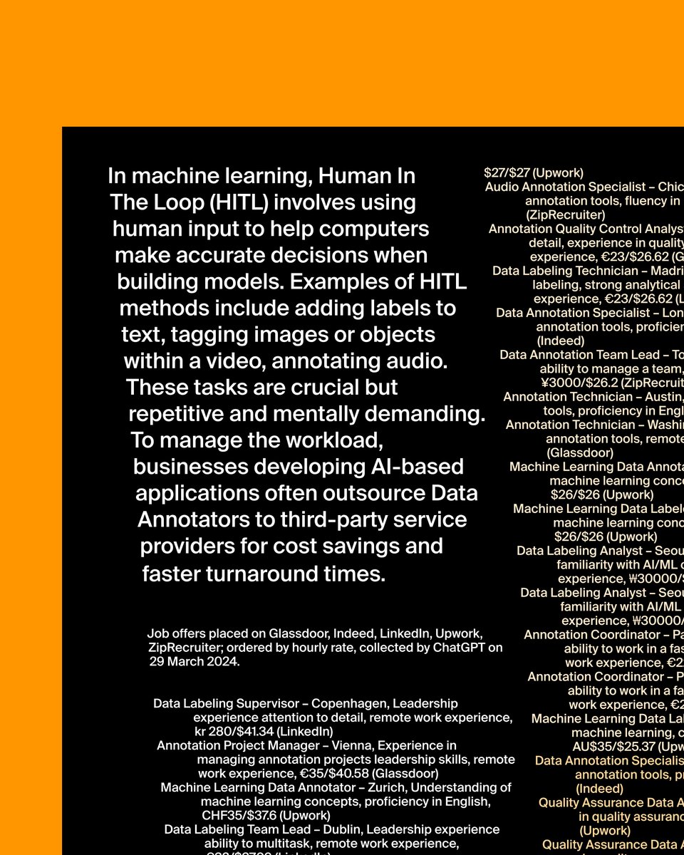 cinziabongino's tweet image. In #machinelearning, Human In The Loop (HITL) involves using human input to help computers make accurate decisions when building models. Examples of #HITL methods include adding labels to text, tagging images or objects within a video, annotating audio. 🧵