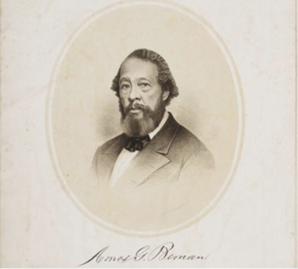 The Reverend Amos Berman of Connecticut was a national leader during the mid-19th century, a champion of abolition, voting rights, & education. His grandfather, Caesar Berman, had been freed after serving in the American Revolutionary War. beinecke.library.yale.edu/collections/hi…