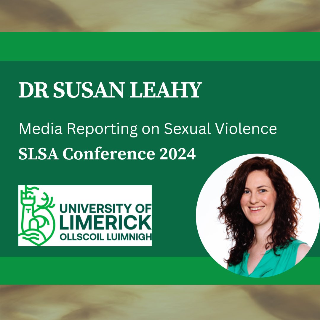 On 28 March, Dr @SLeahy14 presented her research on media reporting on sexual violence at @SLSA_UK Annual Conference. This was part of the 'Sexual Offences and Offending' stream convened with Dr Eithne Dowds (Queen's University Belfast) and Dr Siobhan Weare (Lancaster University)