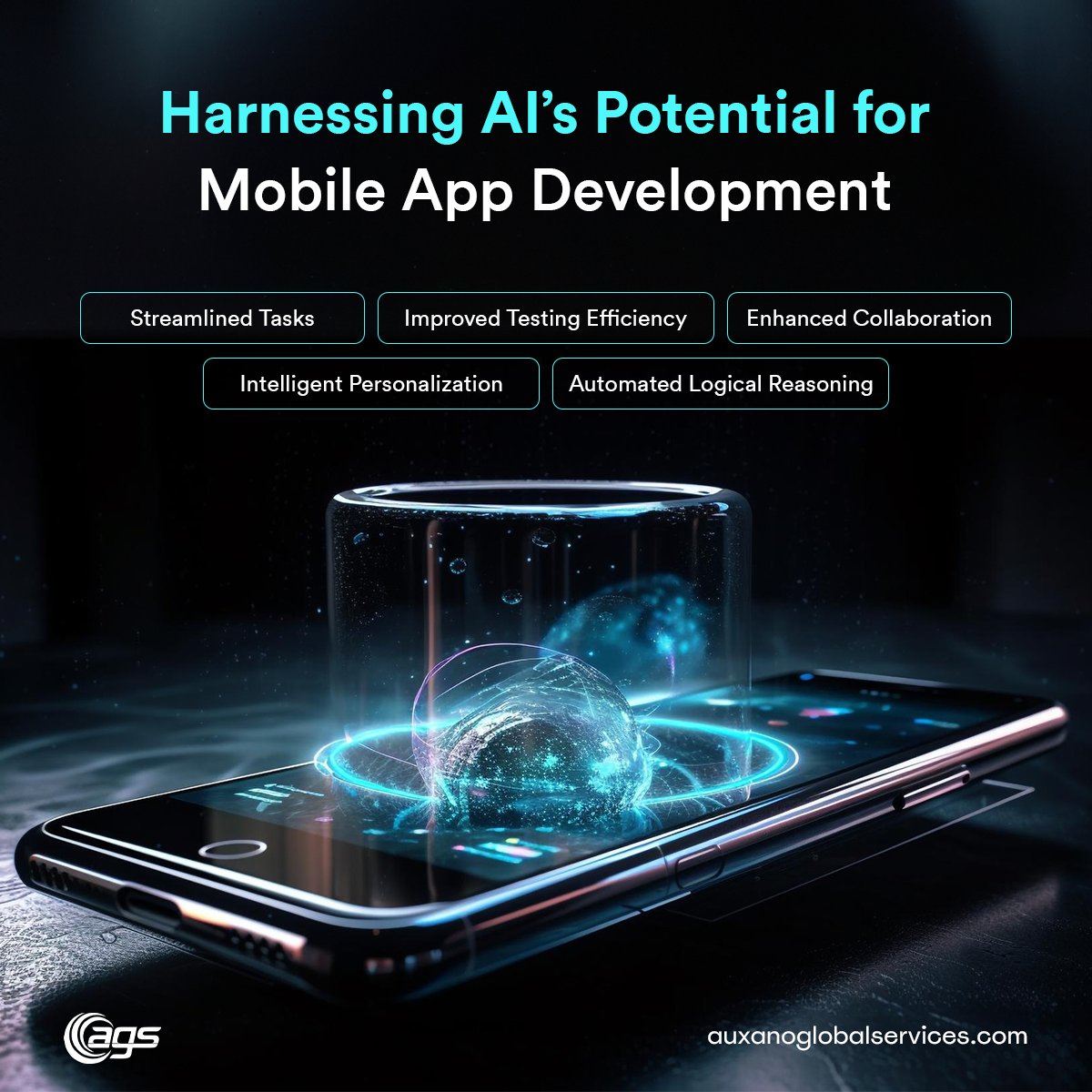 AuxanoGlobal's tweet image. Here's how artificial intelligence can help mobile app developers create top-notch applications.

Contact us today to build a mobile app with AI enhancement:

auxanoglobalservices.com/mobile-app-dev…

#ai #artificialintelligence #appdevelopment #aitechnology #aiapp #applicationdevelopment #app