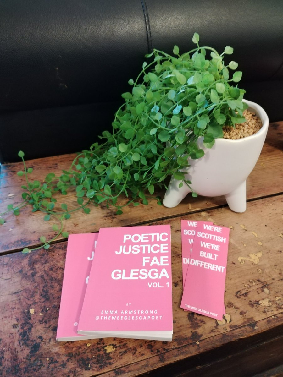 A wee present from one of our patrons <a href="/weeglesgapoet/">The Wee Glesga Poet</a> . Thanks for this and thanks for all the support you have given us 🙏. Especially with the motivational talks around business with our budding young business women at our girls group and beauty training salon. 🙏💪👏.