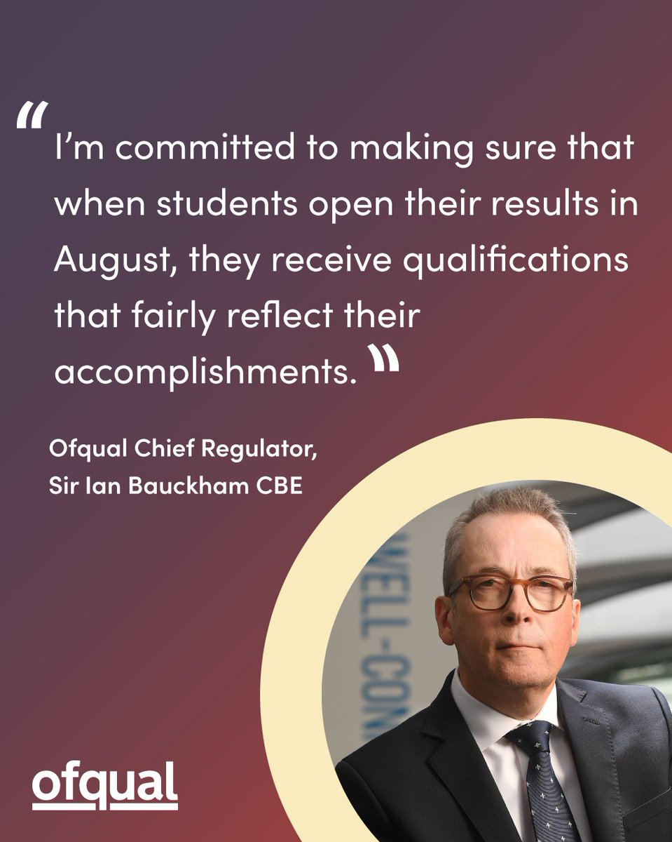 Want to know how qualifications are fair for students taking exams and assessments? Read our Chief Regulator's blog to find out: ⬇️ ofqual.blog.gov.uk/2024/03/28/stu…