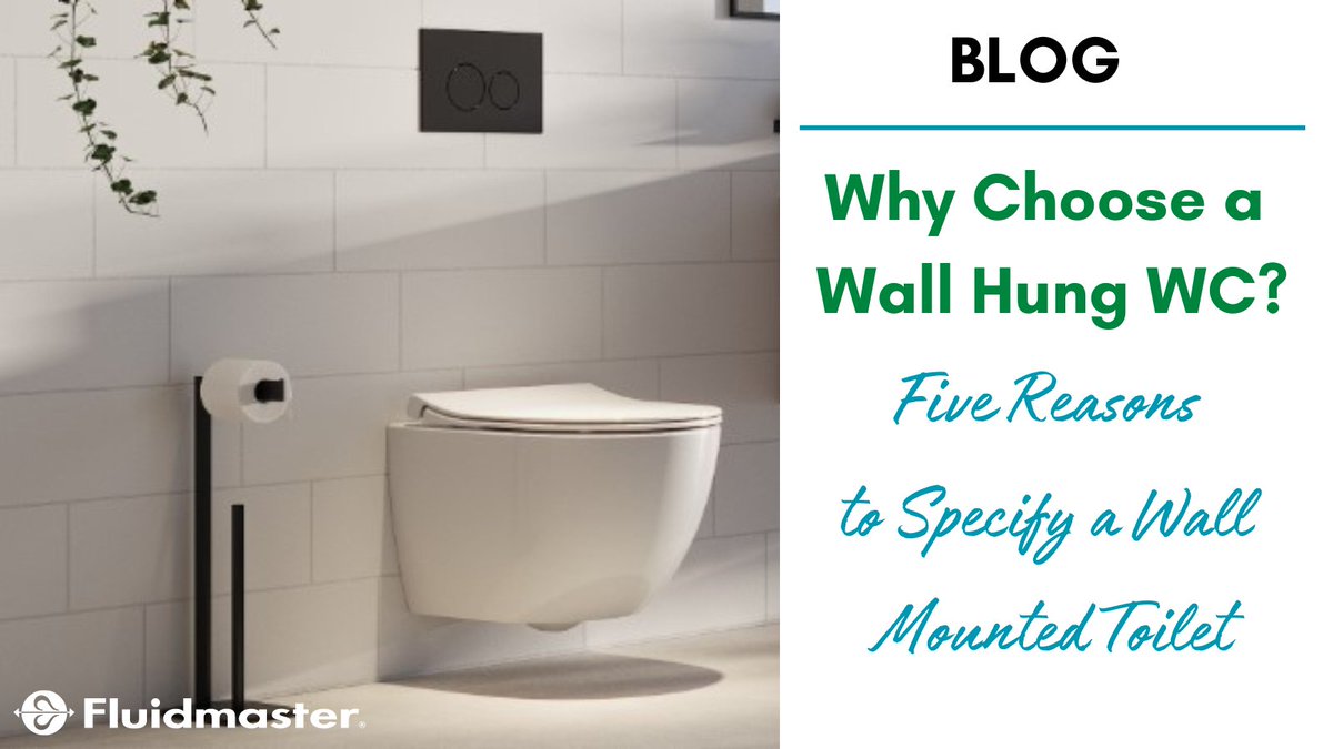 Why Choose a wall mounted WC? When it comes to toilets, there are many reasons to opt for wall hung. Here are our top five! fluidmasteruk.com/why-choose-a-w… #blog #WC #fluidmaster