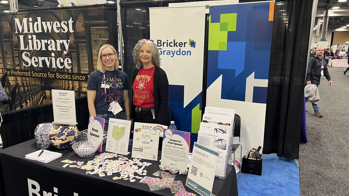 BrickerGraydon's tweet image. Today is the last day for the #PublicLibraryAssociation conference! Be sure to visit Bricker Graydon in the exhibit hall at booth 2340 if you haven’t yet! brickergraydon.com/practices/cons… There’s still time to get your Passport to Prizes card sticker! #Library #Construction #PLA