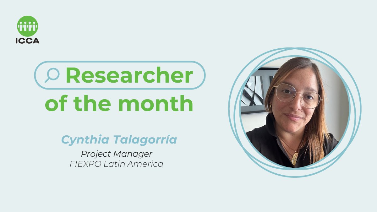 🎉Congratulations to Cynthia Talagorría, Project Manager at @FIEXPOLATAM for securing the title of #ResearcherOfTheMonth! Read more about her research using the ICCA #BusinessIntelligence database here ➡️iccaworld.org/global-industr… #ICCAWorld #MeetingsIndustry #Eventprofs