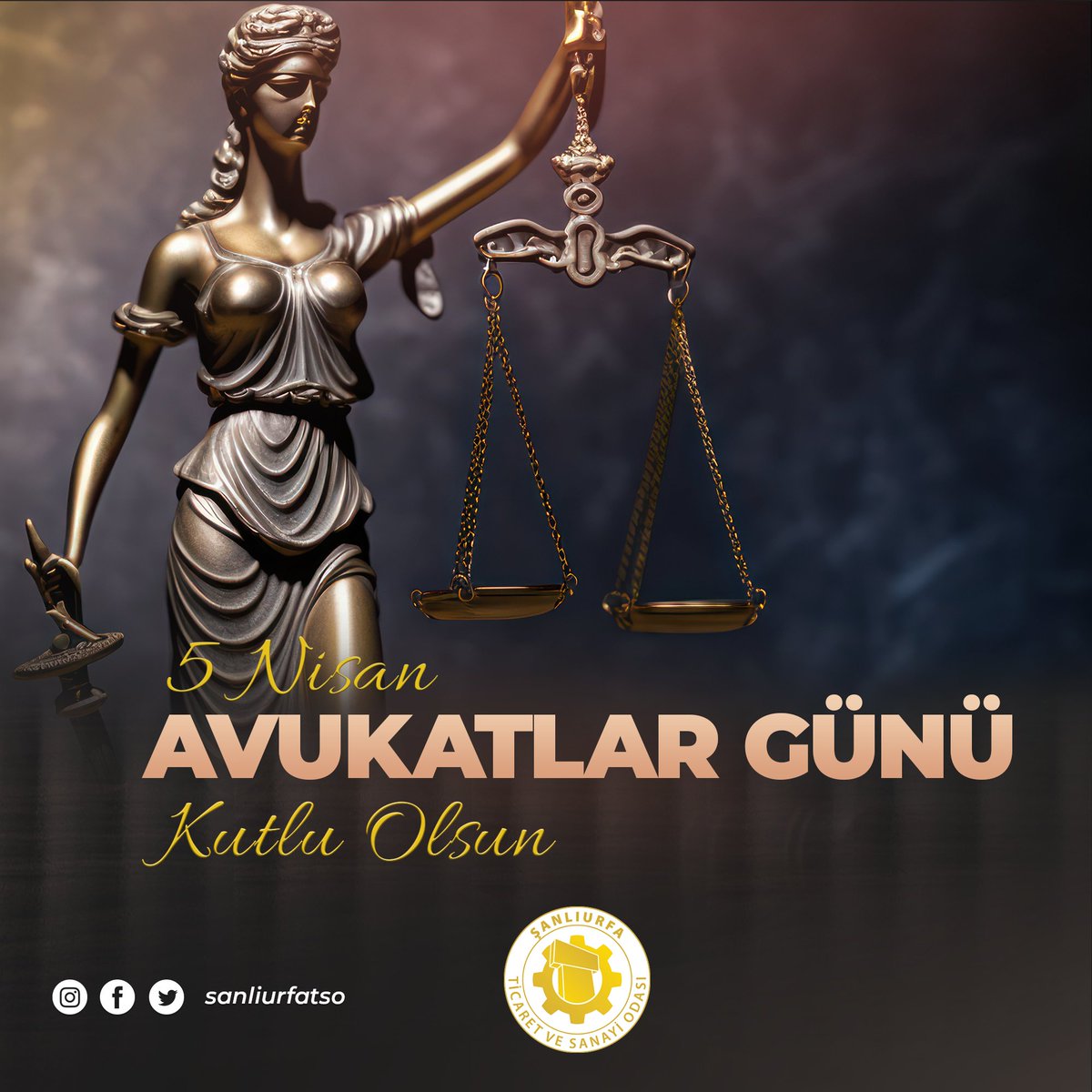 Savunma hakkının korunması ile bireysel ve toplumsal adaletin sağlanması adına hukukun önde gelen temsilcileri konumunda olan tüm avukatların 5 Nisan Avukatlar Günü'nü kutluyor, çalışmalarında başarılar diliyoruz.

#5NisanAvukatlarGünü

@mdoganyetim @serhatkrd @komiteleri @tobb…