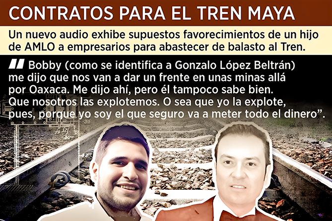 #cdmx,#reynosafollow,#mtyfollow,#guadalajara,#tijuana,#slp,#cdvictoria 'BOBBY ME DIJO...?': 'OTRA VEZ OTRO AUDIO EMPUERCA a HIJO BANDIDO del SEDICENTE PRESIDENTE DECENTE y el TREN MAYA MILITARIZADAMENTE CORRUPTO'..defectos de hijos por defectos como padres valortamaulipeco.blogspot.com/2024/04/bobby-…