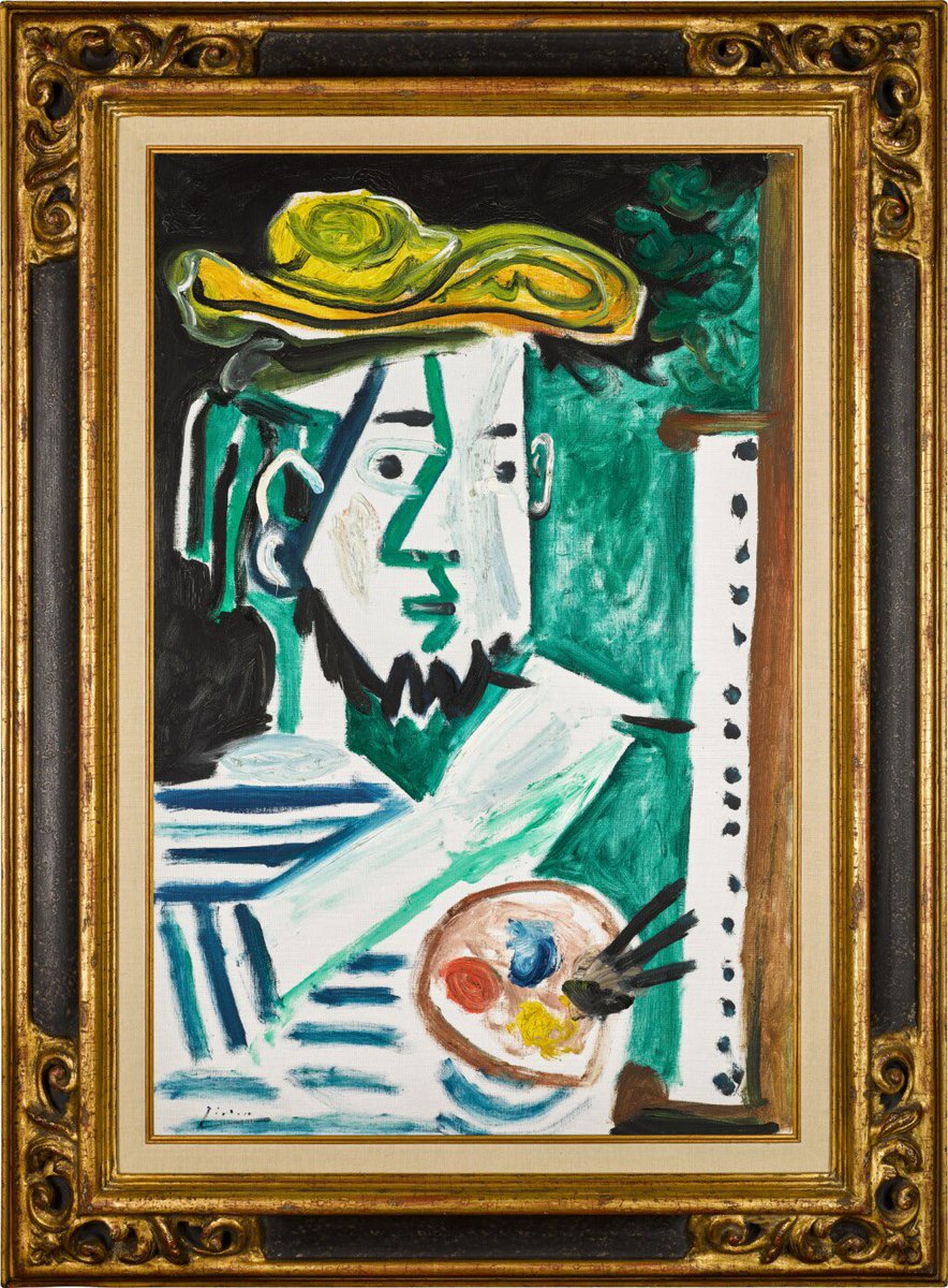 #AuctionUpdate: Pablo Picasso's Autobiographical Masterpiece - Le Peintre, soars to HK$78.7million at #SothebysHongKong