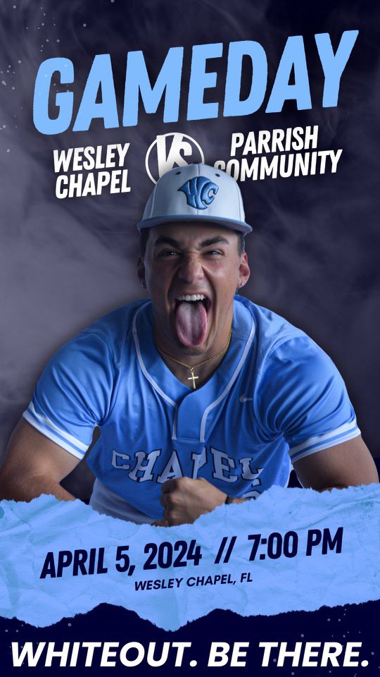 Let’s finish the week strong with… Friday Night Lights! ⚾️ 7:00pm 🆚 Parrish Community 📍 Wesley Chapel HS 🎟️ gofan.co/event/1360958?…
