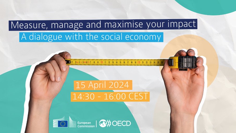 🖥️ Launch webinar: “Measure, manage and maximise your impact: A dialogue with the social economy' Impact areas: 📈Economic prosperity and employment 🤝Social inclusion 🏘️ Well-being and community 🗓️ 15 April | 🕝 14:30 CEST Register here 🔗 bit.ly/43MwQKa