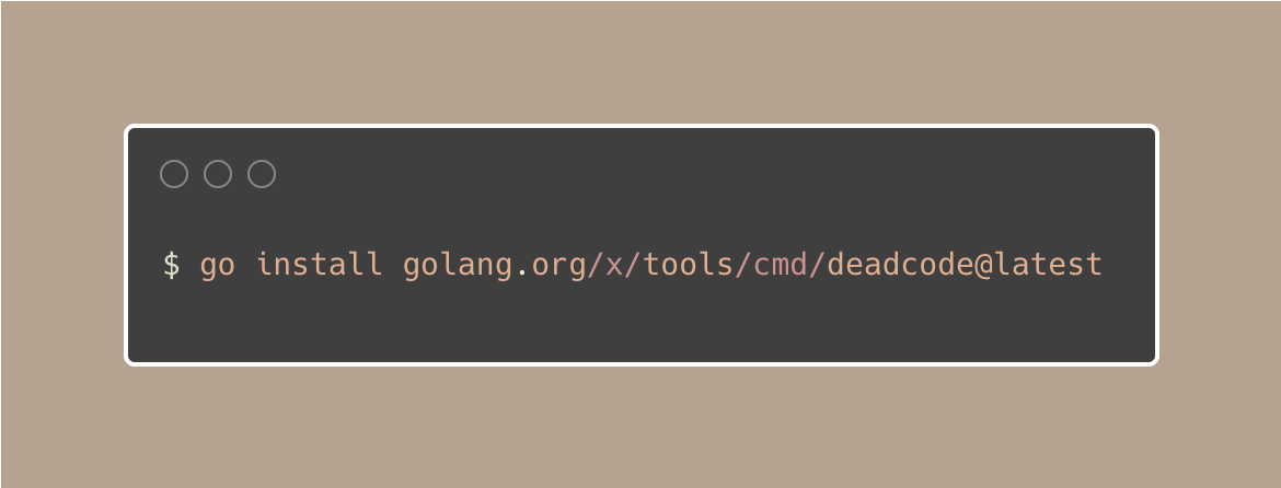 func25's tweet photo. 💡Golang Tip #68: Use the deadcode tool to find and remove unused functions

We sometimes have code that isn't used, which we call "dead code". 

It can make it harder for you to work on your code because we're not sure if you can remove it or change it.

Luckily, there's a tool called deadcode that can help we find this unused functions. We can install with this command:
I put it here so you can copy: go install https://t.co/VtQL1CF5Dl

And run it using this short command:
When we run it, it will show us the functions that aren't being used, with their location in your code.

If you want to know why a function is being used, we can use the -whylive flag, and the tool will tell us how the function is connected to the rest of our code.

From my experience, there may be a few times when the tool isn't right. So, use this tool to help you decide what code you can remove.

How it works (simplified)

1. The tool starts by reading all the code, checks the types.

2. It identifies the main() and any init() as the starting points.

3. From these starting points, deadcode looks at what functions are called directly. It makes a list of these functions because they are being used.

4. It then checks for functions that are called indirectly, through interfaces. 

5. The tool keeps track of any types that are converted into interfaces because the methods of these types may be called indirectly.

6. Any function that isn't on this list after the tool has finished its analysis is considered "dead." This means the function isn't connected to the main path of running code.

---- 
You can read more about finding and removing dead code here: https://t.co/QvYKQu2CAW

#golang