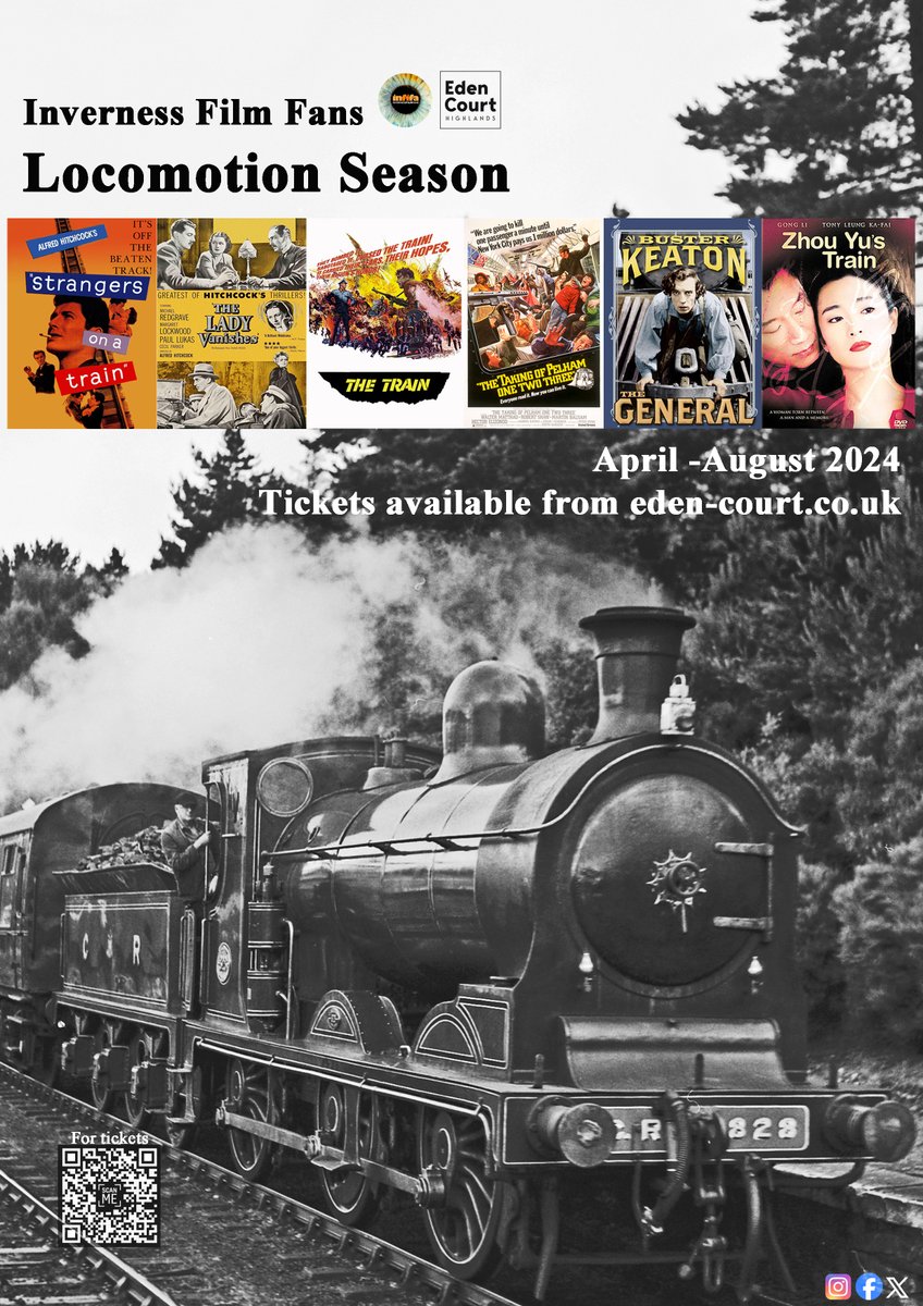 Inverness Film Fans (@infifa) on Twitter photo New Season Announcement!!
Five illustrious films, all centred around Trains, starting off with a double bill by that master of Suspense Alfred Hitchcock on Tuesday 30th April! Please pass onto all friends and family who will be interested in this season. <a href="/EdenCourt/">Eden Court Highlands</a> New Season Announcement!!
Five illustrious films, all centred around Trains, starting off with a double bill by that master of Suspense Alfred Hitchcock on Tuesday 30th April! Please pass onto all friends and family who will be interested in this season. <a href="/EdenCourt/">Eden Court Highlands</a>