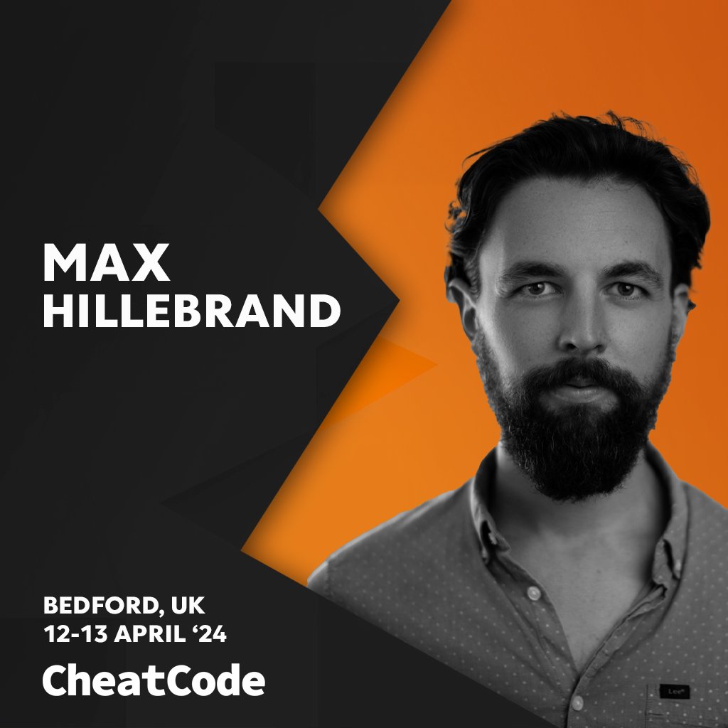 We now just have one week to go until @CheatCodeCon and we are pleased to announce @HillebrandMax is joining us in Bedford. CheatCode takes place on April 12th and 13th in Bedford, UK. Tickets: cheatcode.co.uk/tickets #CheatCode #Bitcoin #football