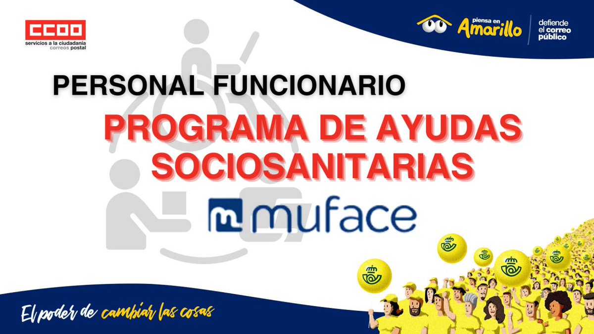 CCOOCorreos's tweet photo. 👉PERSONAL FUNCIONARIO👈
📌PROGRAMA DE AYUDAS SOCIOSANITARIAS🩺
📧PLAZO DE SOLICITUD DEL 5 DE ABRIL AL 31 DE DICIEMBRE

https://t.co/t8Jh5ydiCs https://t.co/Be3uYUmmjI