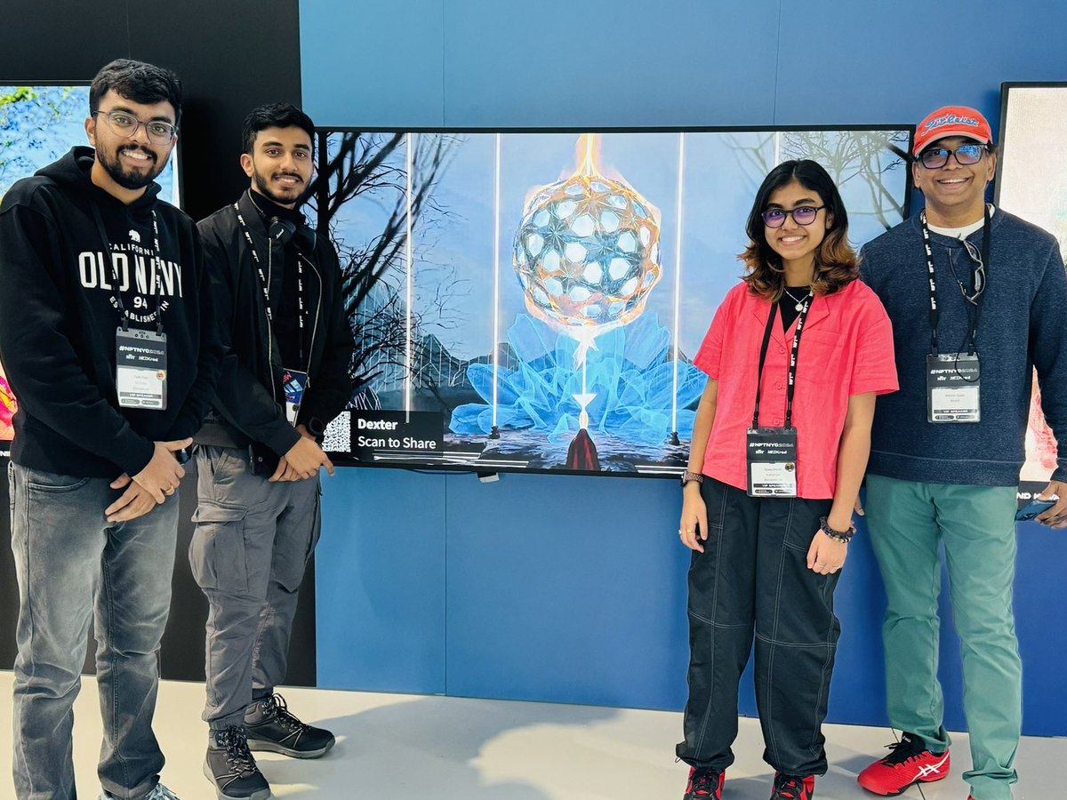 dexterart_eth's tweet image. GM fam,
An exciting moment to witness my 'Nexus of Souls' showcased at the Rooftop Artists Village gallery!
#NFTNYC2024 🗽
I'm absolutely delighted to meet amazing souls! ❤️
@iamparth_eth @TeresaMelvinart @Mahinth @carolinacotos @CryptoFlutes 
Manifesting @NYCxZo to have you!