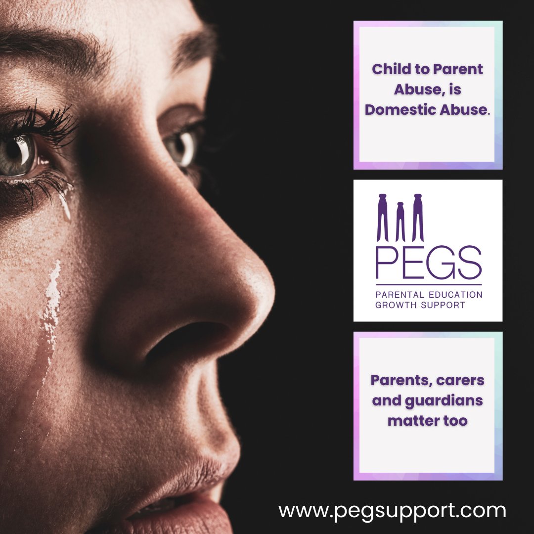 Child to Parent Abuse is a form of Domestic Abuse. PEGS are here for you 💜