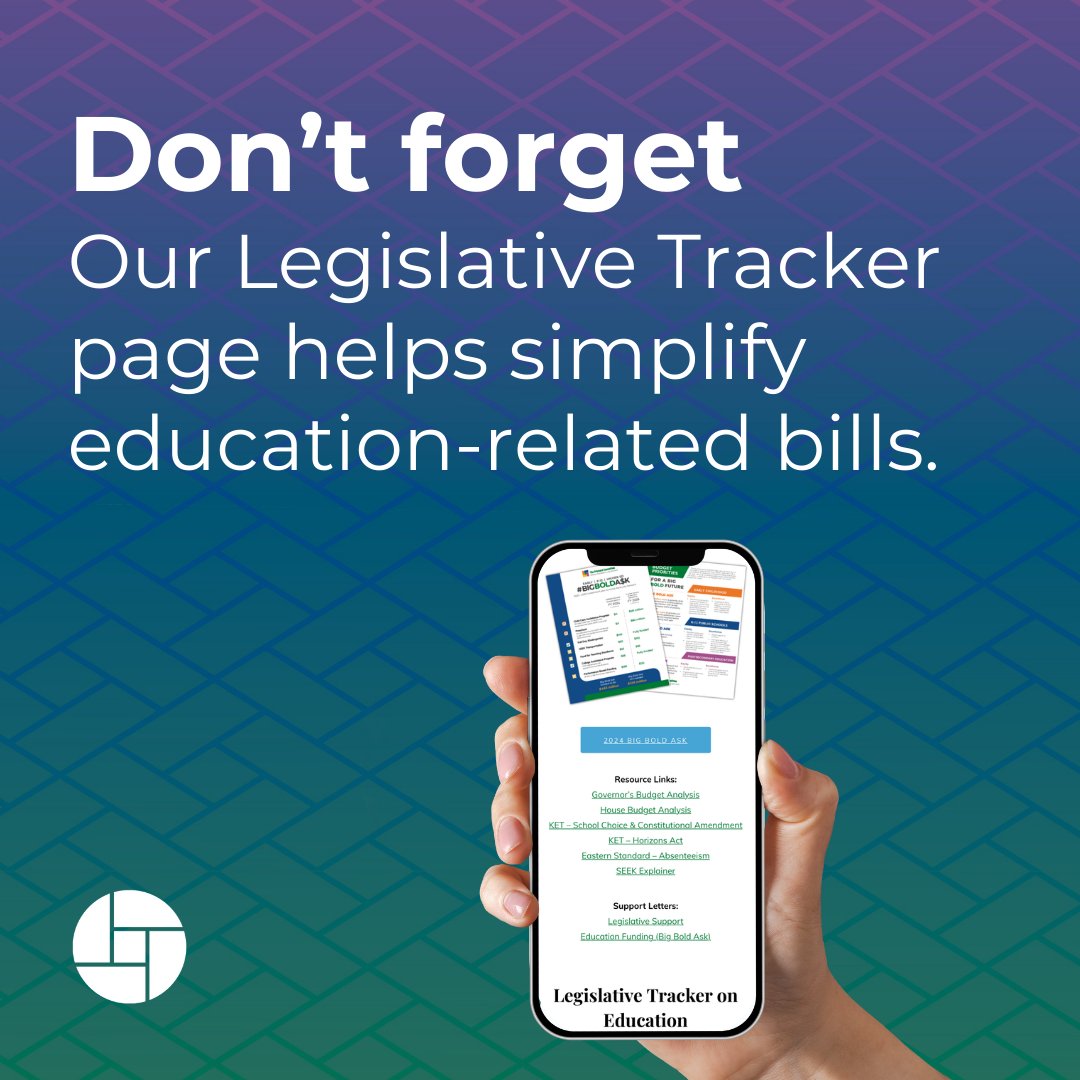 Have you checked out our Legislative Action Toolkit? It’s a guide to understanding and influencing education policies that are likely to have an impact on education in Kentucky.
 
🔗 prichardcommittee.org/legislative-ac…
 
#PrichardCommittee #KYGA24 #KentuckyEducation