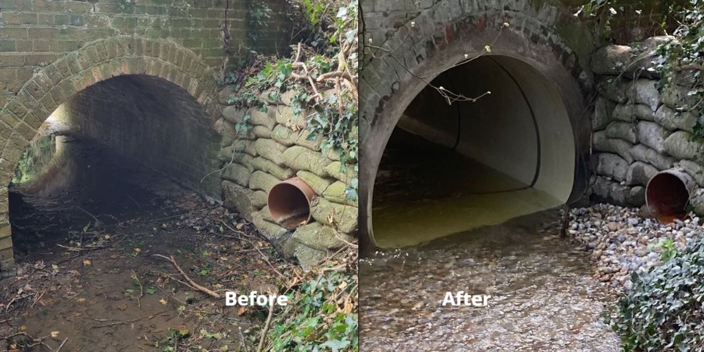 Culvert strengthening works have been successfully completed on Berwick Lane & School Rd #StanfordRiver #Ongar increasing the lifespan of these structures. We thank residents for their patience during these works. @stanfordrivpc