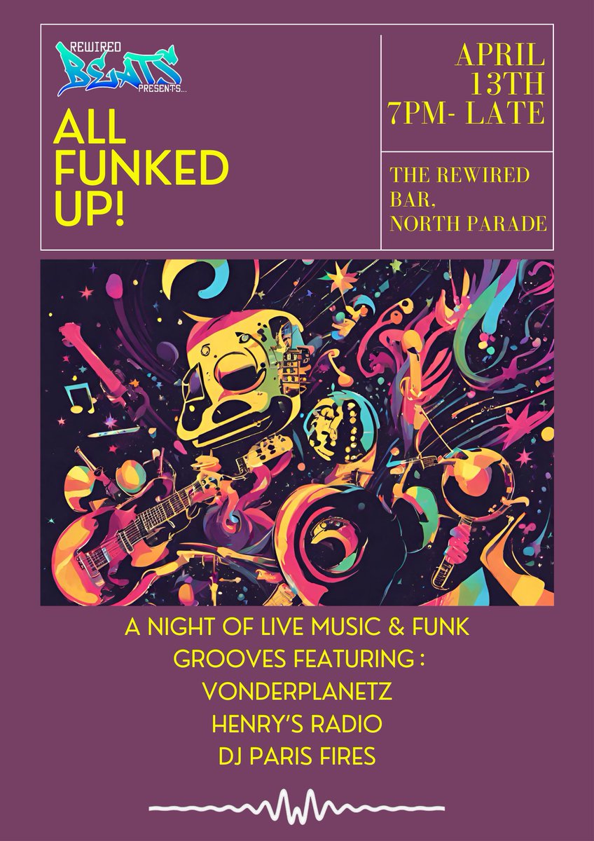 vonderplanetz's tweet photo. If folks are free they should get down to this next Saturday! Gonna be our last ever gig 😬

#Fairwell #funknight #livemusic https://t.co/ifTc5iSqC8