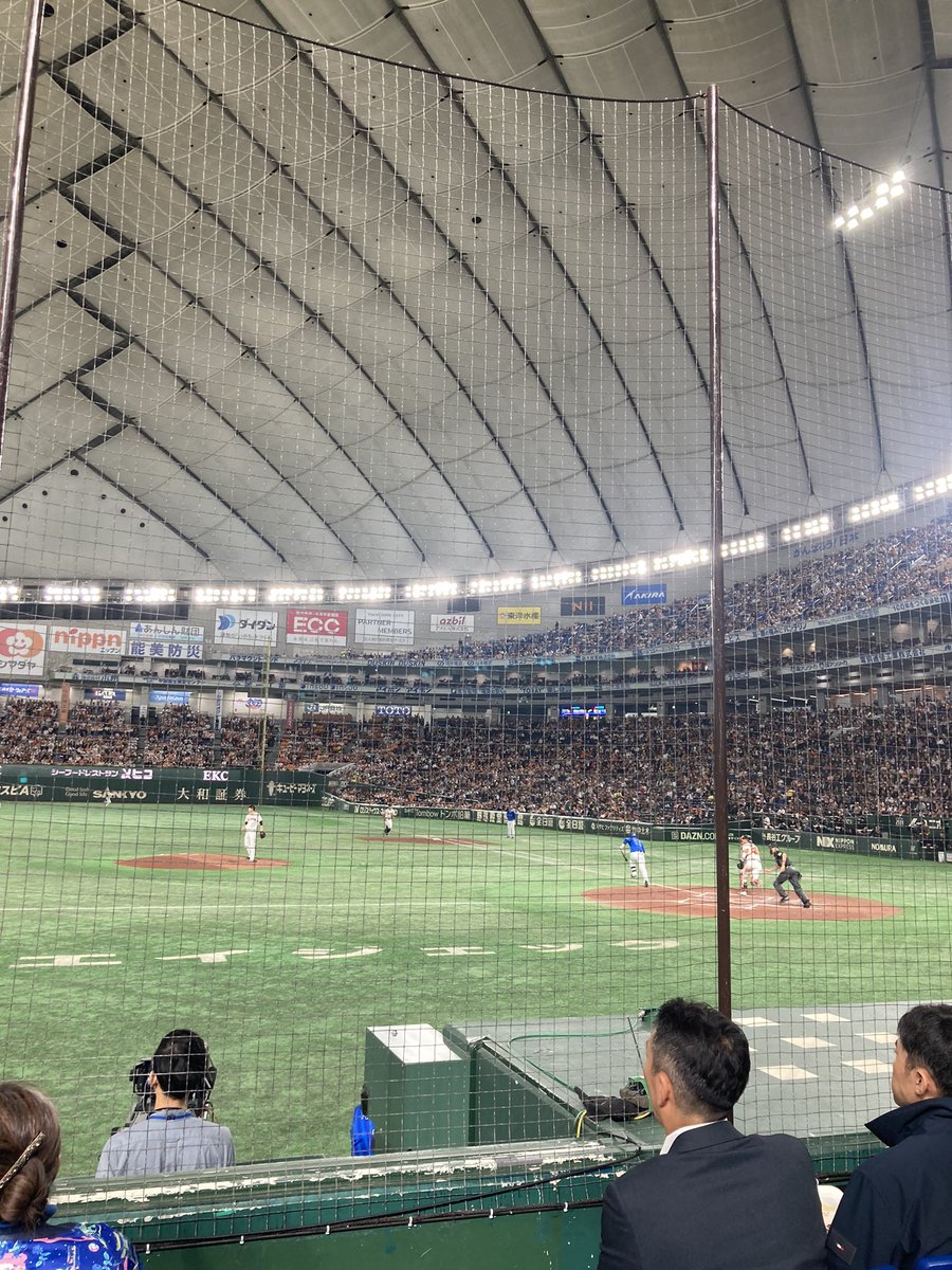genhisa's tweet photo. 初めて東京ドームでプロ野球観戦してきた。
良いね！楽しかった！ https://t.co/IuFyXnhedu