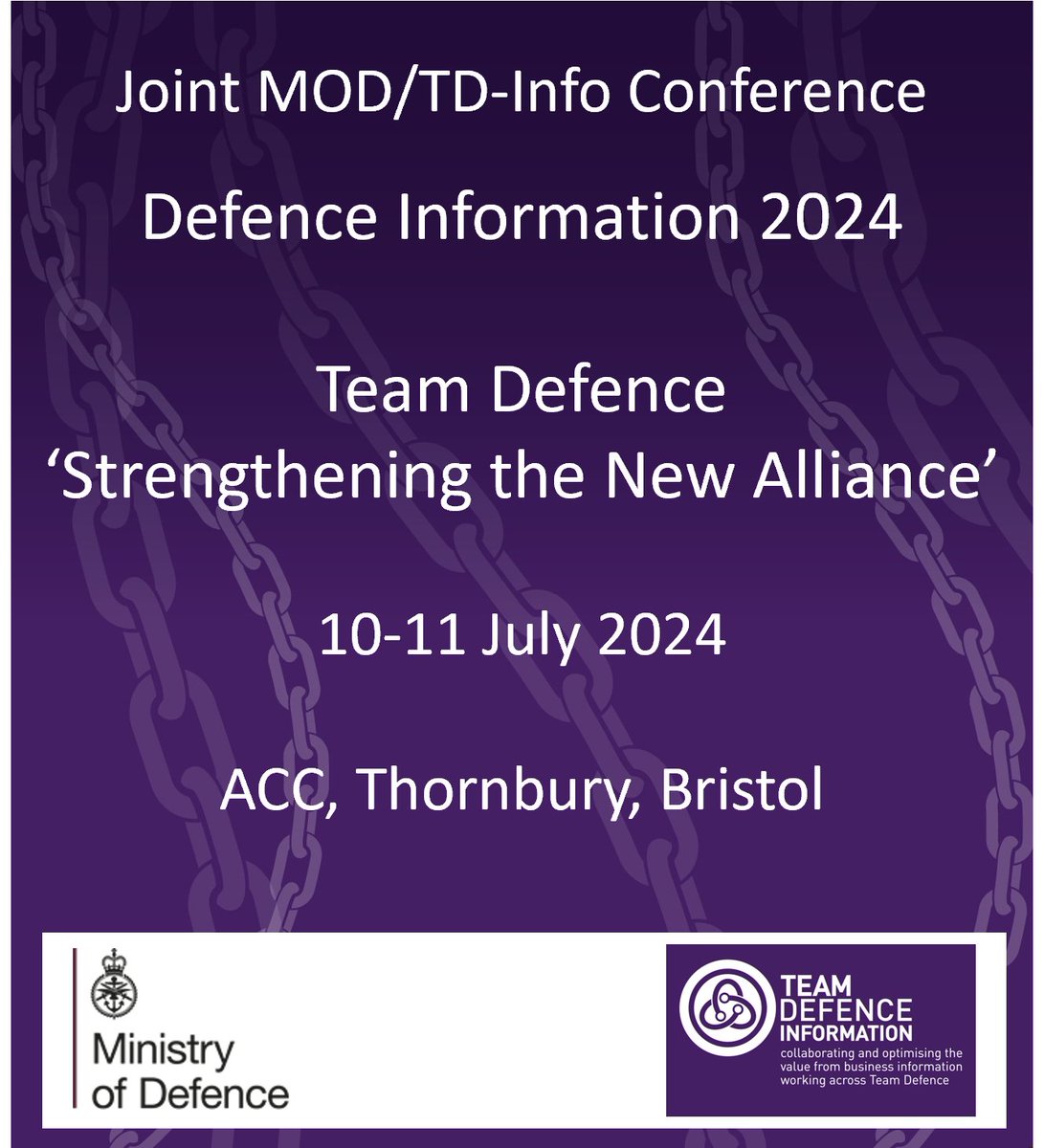 TD-Info (@tdinformation) on Twitter photo Not to be missed! #DI24
Thanks goes to:
Our Prime Sponsors: <a href="/thalesgroup/">Thales Group</a> <a href="/Appian/">Appian</a> <a href="/Kahootz/">Kahootz Cloud Collaboration</a>
Our Event Sponsors: <a href="/tlmNEXUSltd/">tlmNEXUS</a>
Get your tickets here: teamdefence.info/event/defence-… Not to be missed! #DI24
Thanks goes to:
Our Prime Sponsors: <a href="/thalesgroup/">Thales Group</a> <a href="/Appian/">Appian</a> <a href="/Kahootz/">Kahootz Cloud Collaboration</a>
Our Event Sponsors: <a href="/tlmNEXUSltd/">tlmNEXUS</a>
Get your tickets here: teamdefence.info/event/defence-…
