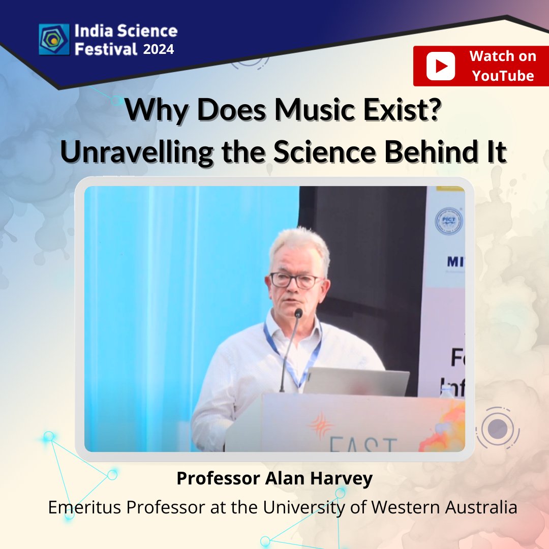 Watch neurophysiologist, Prof Alan Harvey from @uwanews at #ISF2024 delve into the neuroscience of music. The talk explores his research on the impact of music on cognition, well-being, and brain circuitry repair. Watch the session: youtube.com/watch?v=yUILKk…