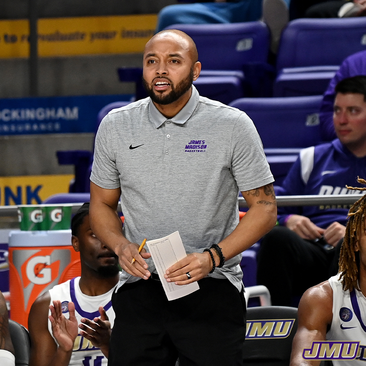 We're thrilled to welcome back Calvin Baker for the 2024-25 season! Coach Baker has been with the Dukes for the past four seasons overseeing player development and recruiting. #GoDukes | @Coach_Bake_JMU
