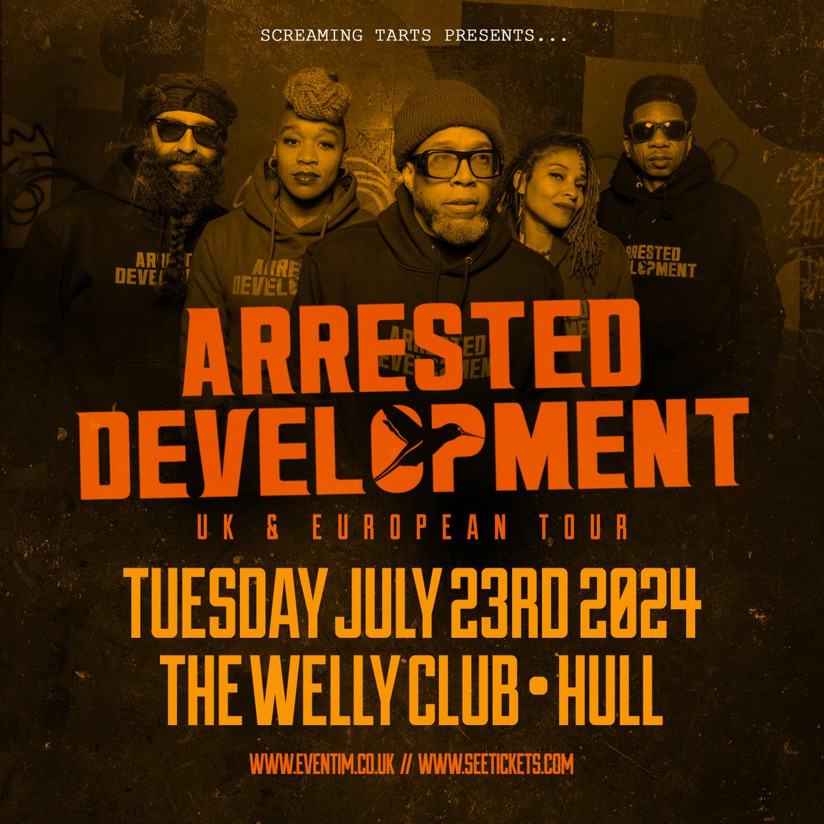 [NEW SHOW] SCREAMING TARTS PRESENTS... Arrested Development. Tuesday July 23rd 2024. The Welly Club, Hull. Book here >>> seetickets.com/event/arrested…