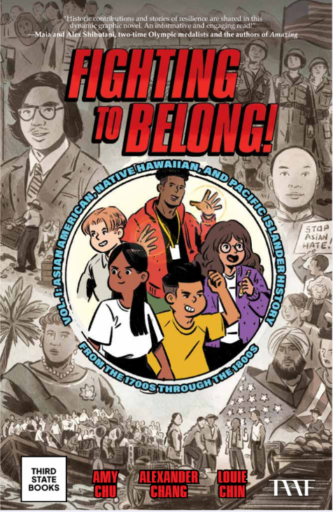 We are pleased to host a #giveaway of the middle grade graphic novel, FIGHTING TO BELONG! by @AmyChu, Alexander Chang, and Louie Chin (@ThirdStateBooks 2023)! To enter, L + RP and confirm your entry in our Friday weekly update: kidlit411.com/2024/04/the-we… (+ more ways to win)