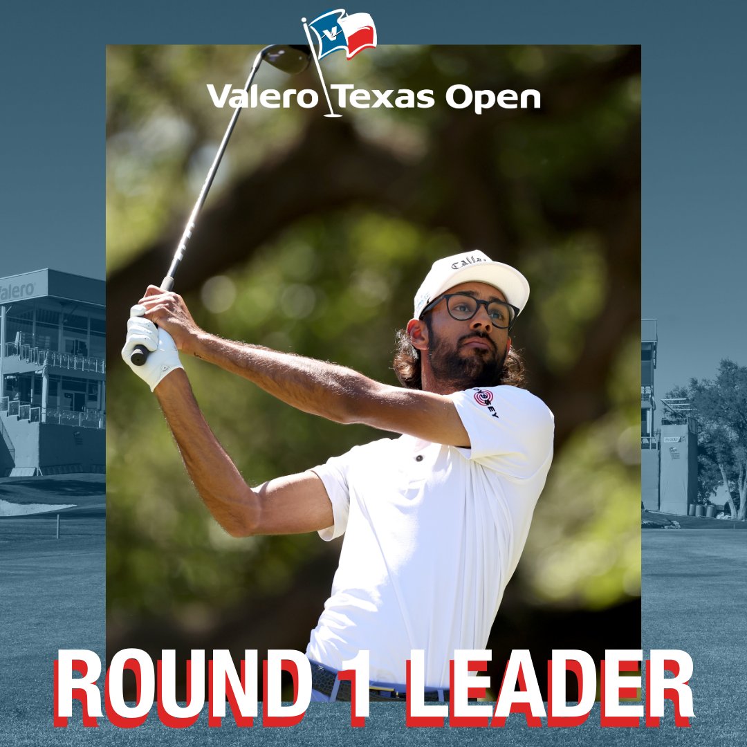 Sitting at -9, Akshay Bhatia is our Round 1 leader! See you in a few hours for the start of Round 2.