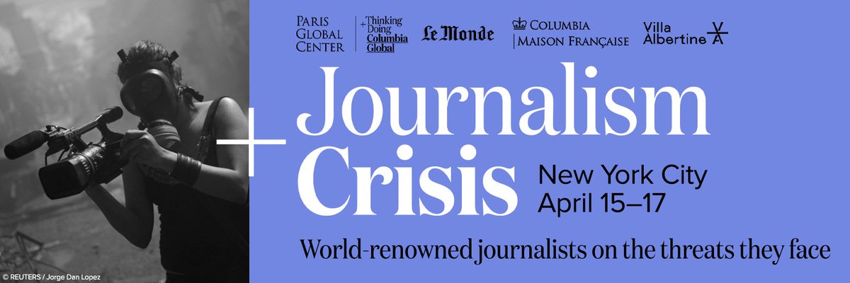 🗞️🗽 Join Le Monde in English and @Columbia @CGCParisCenter in New York City from April 15-17 for a special event series on #JournalismAndCrisis. Read our editor-in-chief @Elvire_Camus's letter to our readers and sign up here ⤵️ lemde.fr/3PRSEye