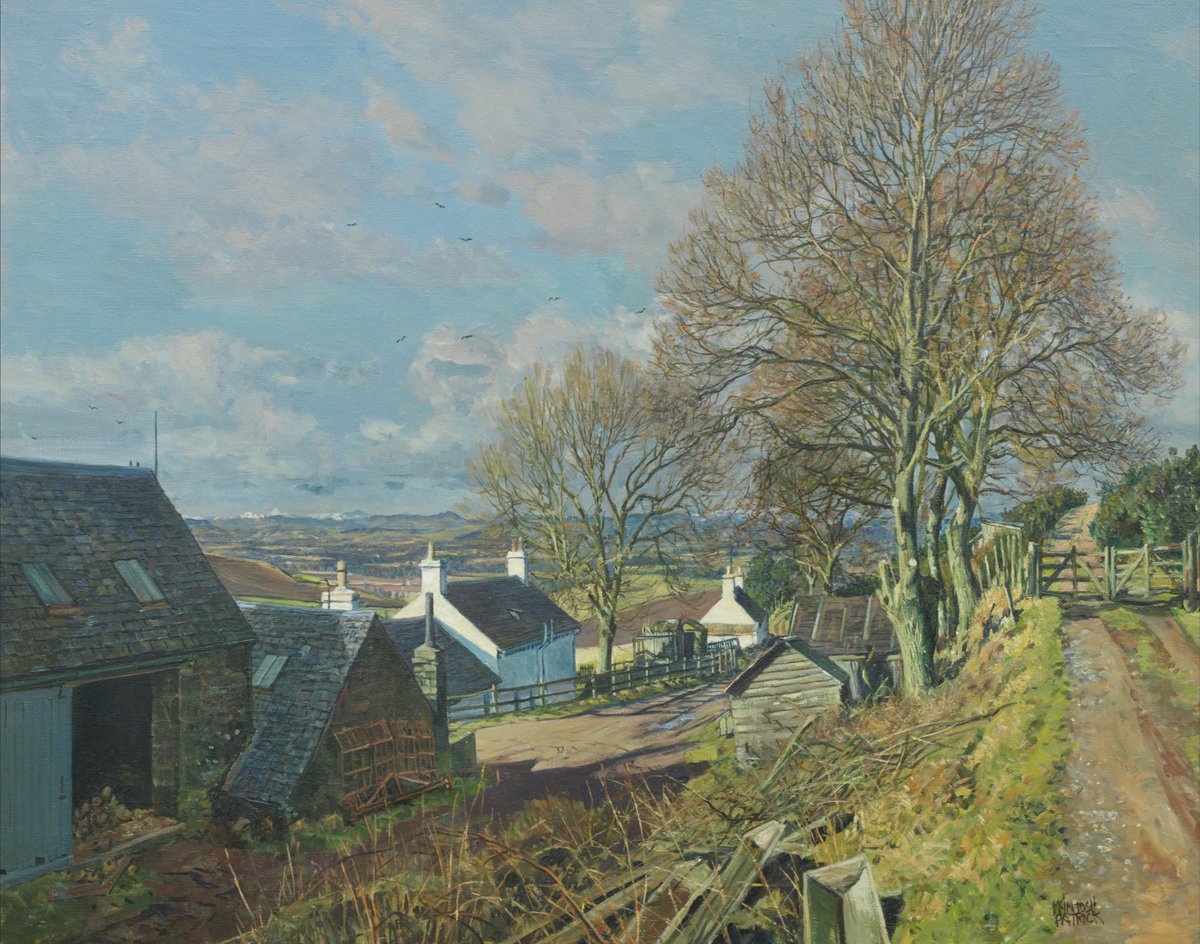 Strathmore from Tullybaccart by James McIntosh Patrick RSA (1907-1998)
Oil on Canvas
(Private Collection)