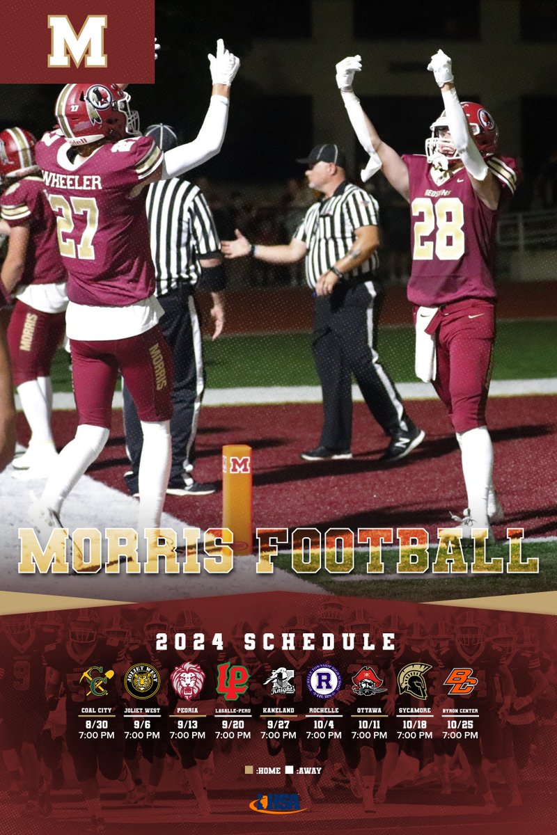 🚨 2024 Varsity Football Schedule 🚨