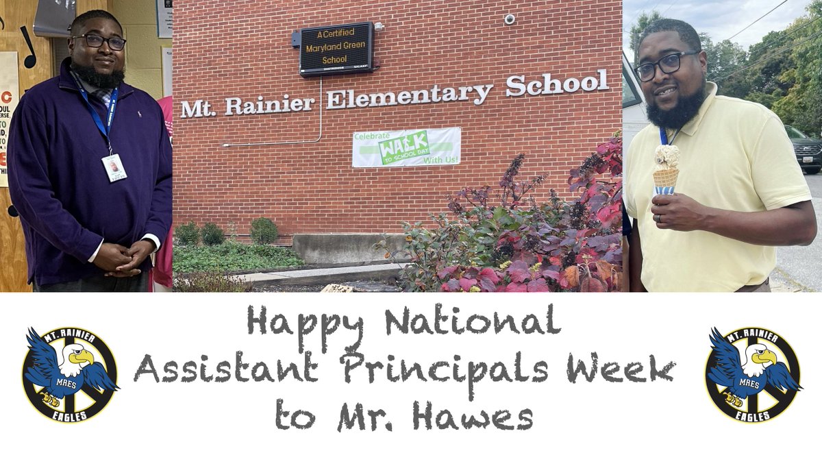 Happy National Assistant Principals Week to our very own Mr. Hawes!

Thank you from all the parents, teachers and staff for everything you do to make MRES #PGCPSProud.