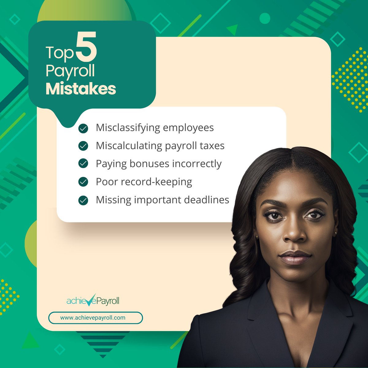 Say goodbye to payroll errors with achievePayroll, the ultimate solution for flawless payroll processing. Elevate your business standards today. #achievePayroll