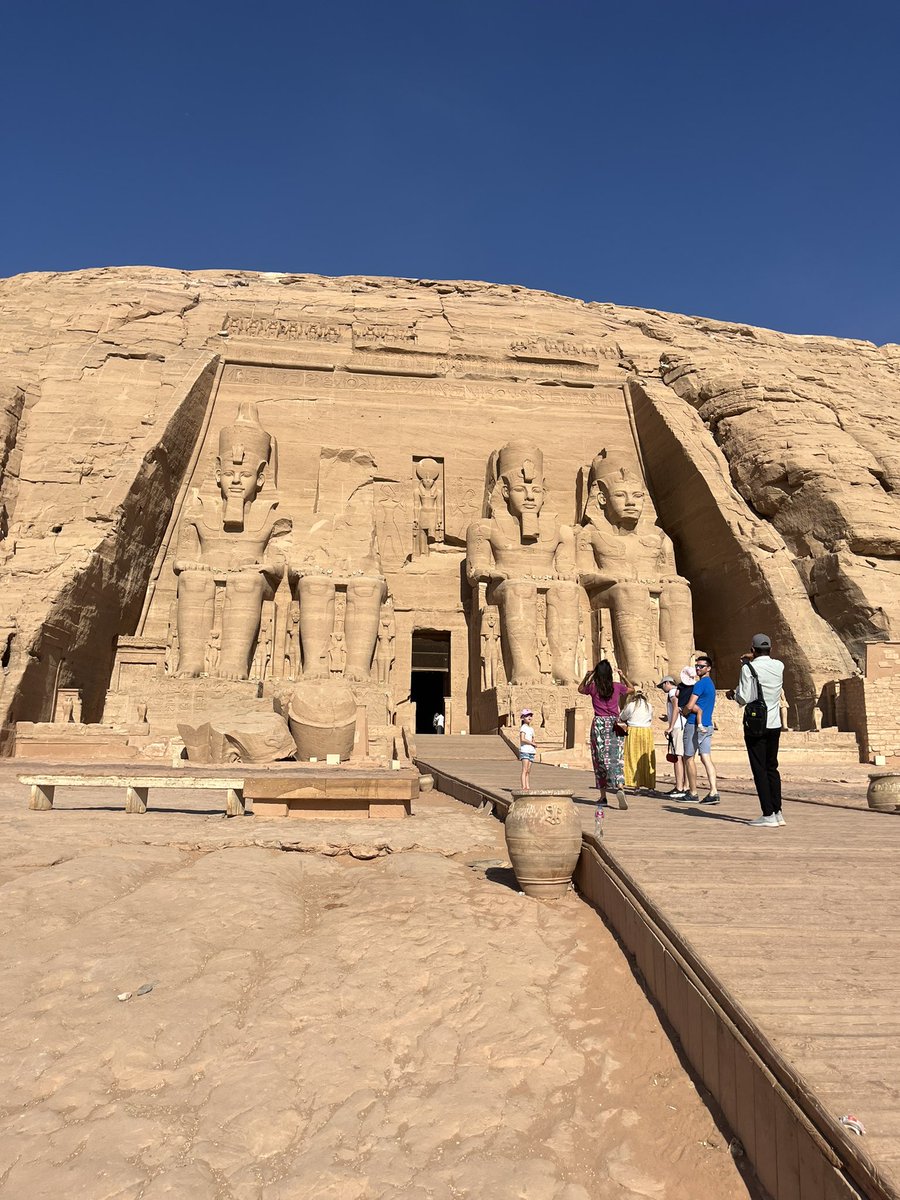 OSaunders92's tweet image. Abu Simbel Temples 🛕

Fun fact for today - King Ramses II highly rated himself 👑

#Egypt #Aswan #AbuSimbelTemples #Travel #Holiday