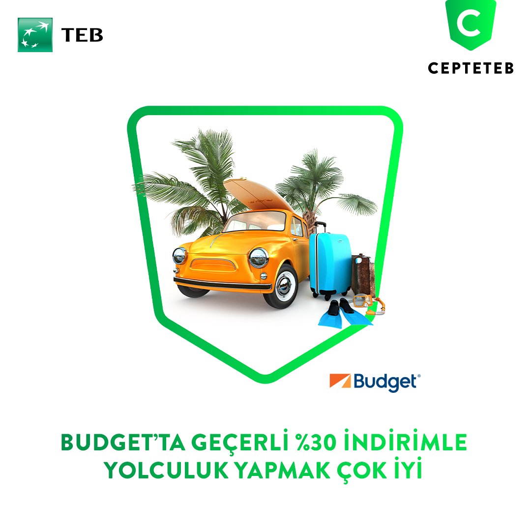 Tatilde ister Akdeniz'e in, ister şehir içinde doyasıya gez. Budget’tan yapacağın tüm araç kiralamalarında %30 indirimi kaçırma.🌞🚘 Detaylı bilgi için web sitemizi ziyaret edebilirsin.