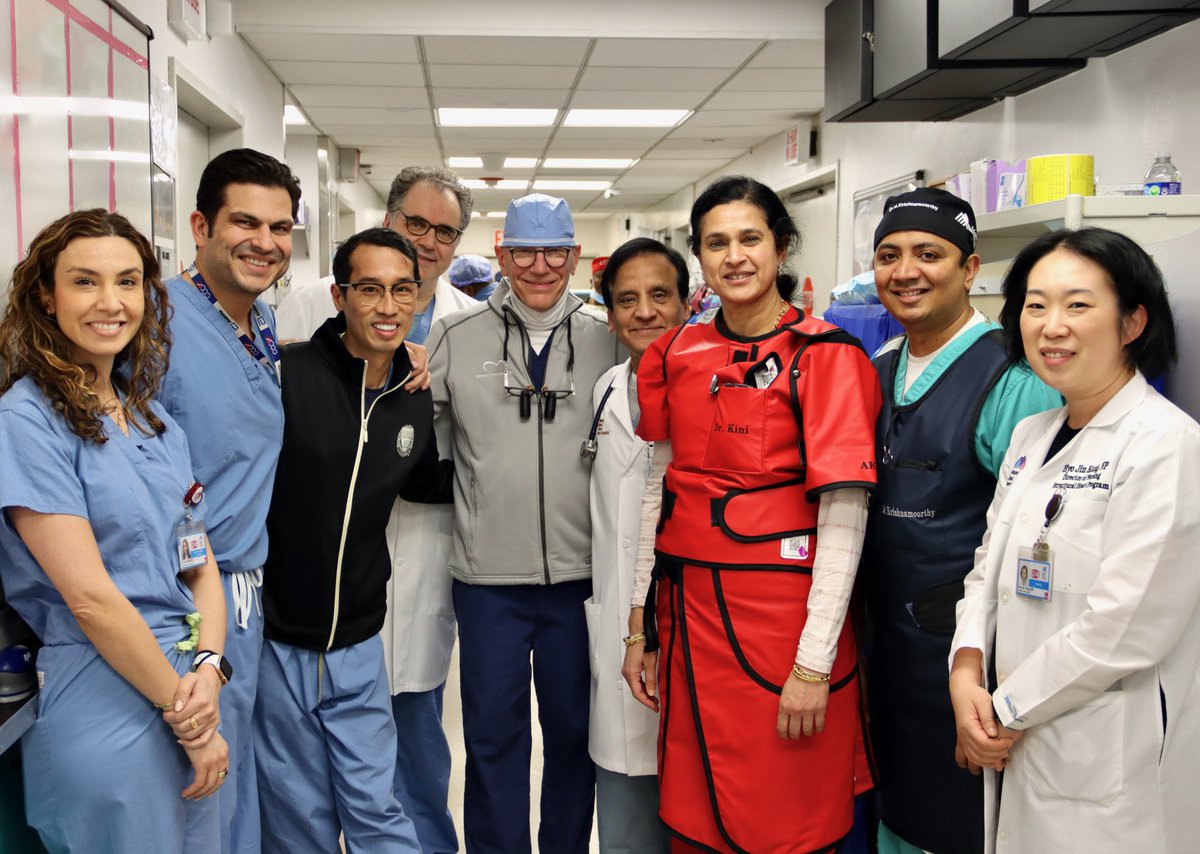 We are excited to share that our Mount Sinai Fuster Heart Hospital team has achieved a groundbreaking milestone, with Drs. Gilbert Tang, Annapoorna Kini, and team performing one of the first tricuspid transcatheter edge-to-edge repair (T-TEER) procedures in the U.S. with a newly…