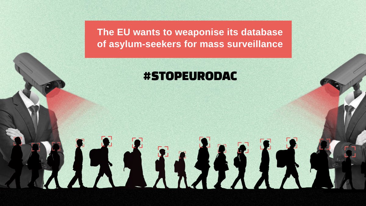 1/6🚨 On 10 April, @Europarl_EN will vote on the expansion of #EURODAC, a database to facilitate the registration & deportation of asylum seekers.
#StopEURODAC ❌