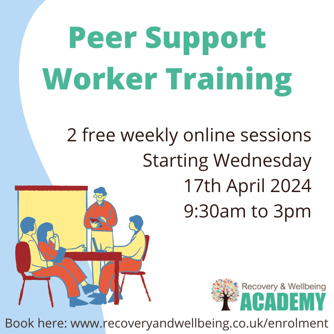 If you'd like a job where you use your mental health experience to help other people then join this course to be trained and get the latest job updates Book here recoveryandwellbeing.co.uk/Enrolment 👈🧠